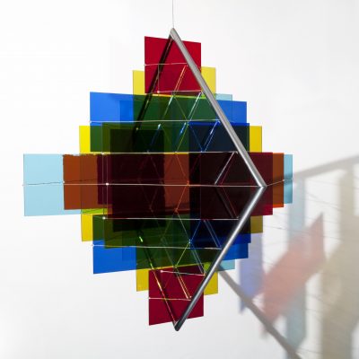 Kinetic Cube, 2010 | 92 x 92 x 92 cm | Glass, stainless steel and stainless steel cable