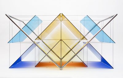 Angular I, 2011 | 50 x 100 x 80 cm | Glass and stainless steel