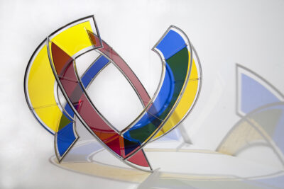 Three Planes: One Sphere, 2010 | 84 x 84 x 84 cm | Glass and stainless steel