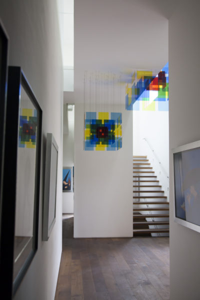 Cubic Progression I | 330 x 360 x 136 cm | Acrylic and stainless steel cable