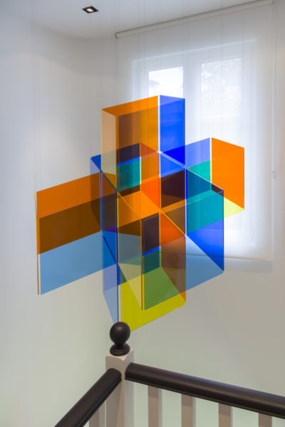 I-ISO-01 v.01, 2017-2018 | 56 x 132 x 132 cm | Acrylic and stainless steel