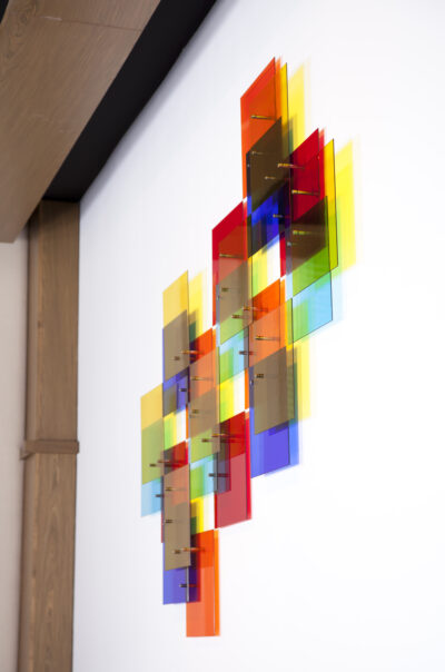 Relief X, 2013 | 180 x 231 x 9 cm | Glass, stainless steel