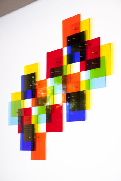 Relief X, 2013 | 180 x 231 x 9 cm | Glass, stainless steel